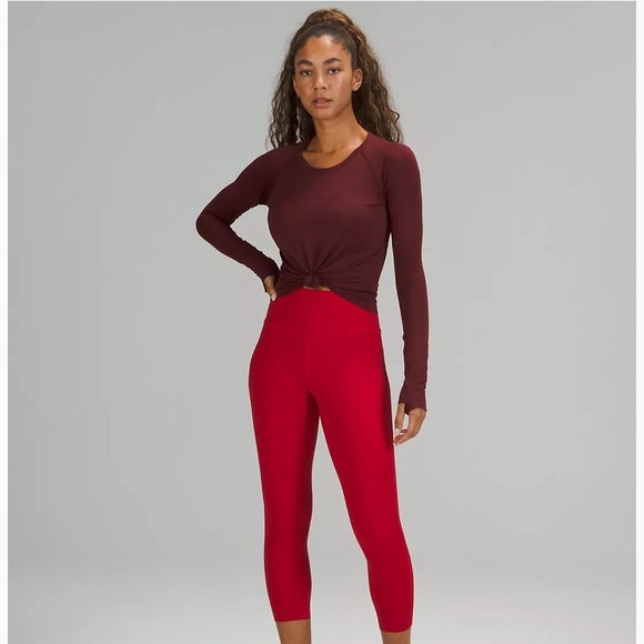Lululemon Swiftly Tech LS 2.0 Race * Red Merlot - Picture 3 of 6